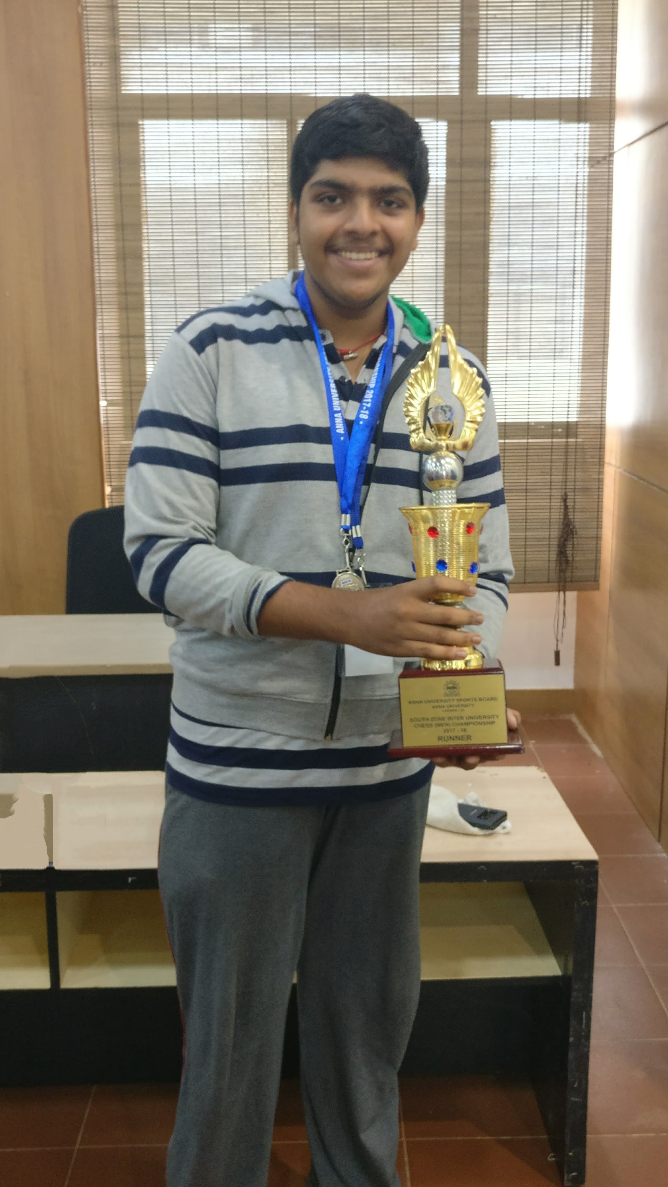 Receiving Chess Prize